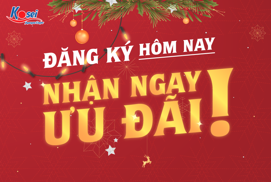 [Ưu đãi] HỌC PHÍ N3 - N4 Online mừng GIÁNG SINH 2020